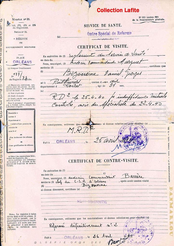 002 FAUX PAPIER 1940 D EVASION DU CAPITAINE LAFITE ALIAS BIZOUERZNE   (2).jpg